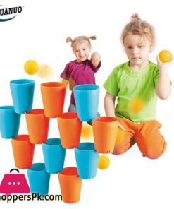 3 in 1 Quick Stack Cup Toy Game 16 Pcs Enhance Kids Attention all Time Education Toy