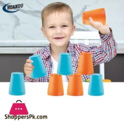 3 In 1 Quick Stack Cup Toy Game 16 Pcs Enhance Kids Attention All Time Education Toy