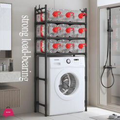 3-Tier Over The Toilet Storage Rack Washing Machine Shelf Kitchen Rack Floor Standing Bathroom Accessories