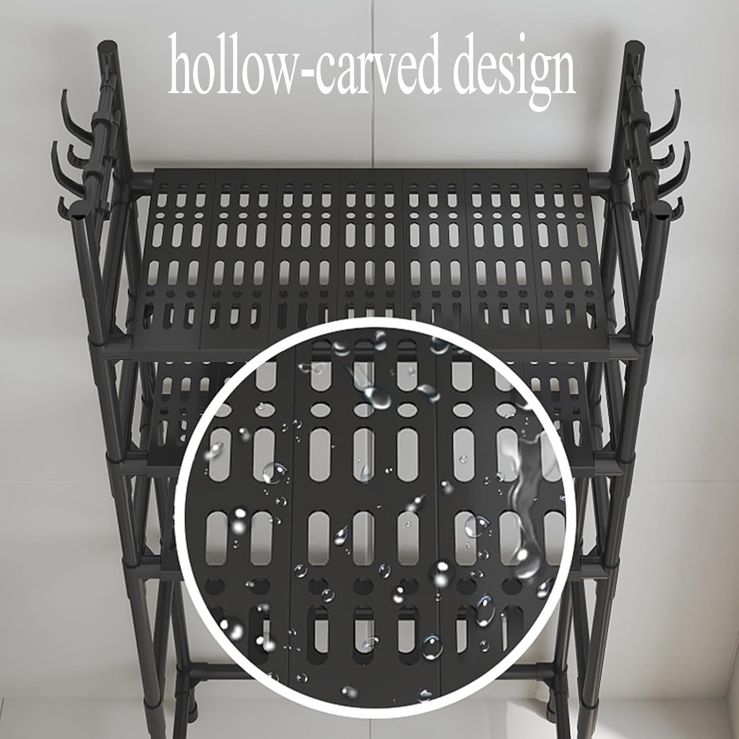 3-Tier Over The Toilet Storage Rack Washing Machine Shelf Kitchen Rack Floor Standing Bathroom Accessories