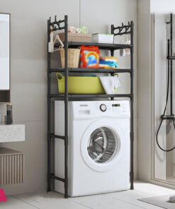 3-Tier Over The Toilet Storage Rack Washing Machine Shelf Kitchen Rack Floor Standing Bathroom Accessories