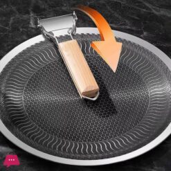 316 Laser Coated Honeycomb Stainless Steel Tawa 38Cm