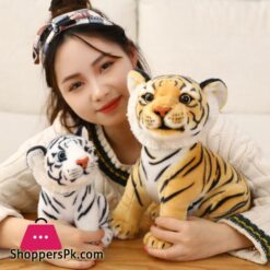 Outlier 23Cm Simulation Baby Tiger Plush Toy Stuffed Soft Wild Animal Forest Tiger Pillow Dolls For Kids Birthday Gift