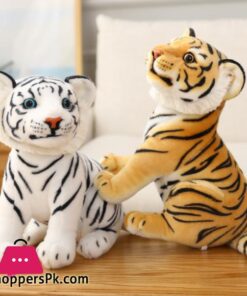 Outlier 23Cm Simulation Baby Tiger Plush Toy Stuffed Soft Wild Animal Forest Tiger Pillow Dolls For Kids Birthday Gift
