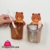 Bear Hug Storage Cup Punch-free Drainable Multifunctional Toothbrush Holder