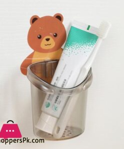 Bear Hug Storage Cup Punch-Free Drainable Multifunctional Toothbrush Holder 32 Bear Hug Storage Cup Punch-Free Drainable Multifunctional Toothbrush Holder - Image 3