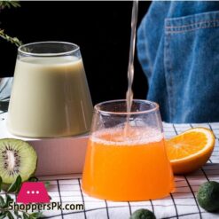 Creative Glass Glass Household High Borosilicate Glass Single Layer Transparent Glass Juice Drink Cup Drinking Cup