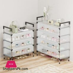 Dustproof Shoes Rack Shoes Shelf Diy Assemble Space-Saving Shoe Cabinet - 6 Layer