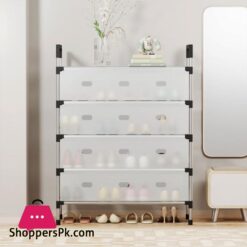Dustproof Shoes Rack Shoes Shelf Diy Assemble Space-Saving Shoe Cabinet - 6 Layer