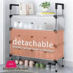 Dustproof Shoes Rack Shoes Shelf Diy Assemble Space-Saving Shoe Cabinet - 6 Layer