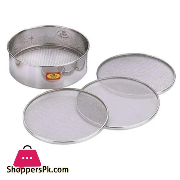 Flour Sieve Sifter Kitchen Colander Stainless Steel 4 In 1 5 Flour Sieve Sifter Kitchen Colander Stainless Steel