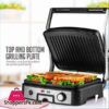 Imported National Electric Panini Press Contact Griller Commercial Contact Griller 180 Degree Flat Contact Grill Griller For Barbeque Burger Grilled Cheese Non Stick Double Sided Flat Plates Complete 5 Years Warranty Model Gr 6066