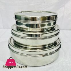 Stainless Steel Storage Containers Set Of 3 Kitchen Storage Boxes Premium Quality Kitchen Food Storage