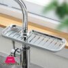 Kitchen Towel Rack For 16 27Cm Pipe Sink Storage Rack Sponge Holder Steel Soap Organizer Kitchen Storage