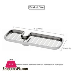 Kitchen Towel Rack For 16 27Cm Pipe Sink Storage Rack Sponge Holder Steel Soap Organizer Kitchen Storage