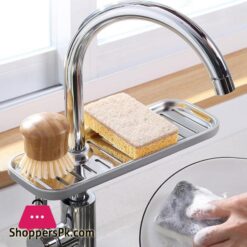 Kitchen Towel Rack For 16 27Cm Pipe Sink Storage Rack Sponge Holder Steel Soap Organizer Kitchen Storage
