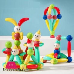 Magnetic Rods Toy 52 Pieces Rx0525 Magnetic Stick Building Blocks Magnetic Blocks For Kids Building Sets Diy Magnetics Sticks Blocks Montessori Toys Toddler Building Play Games For Boys Girls