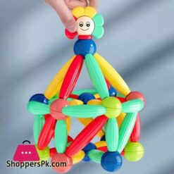 Magnetic Rods Toy 52 Pieces Rx0525 Magnetic Stick Building Blocks Magnetic Blocks For Kids Building Sets Diy Magnetics Sticks Blocks Montessori Toys Toddler Building Play Games For Boys Girls