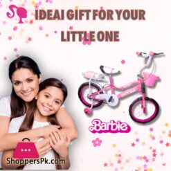 Mama Love Cycle For Kids 5 To 10 Years With Basket Backseat 18 Inch Cycle For Girls With Double Chimta Double Brake Tubeless Tyres Bicycle For Girls With Training Wheel