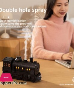 Mini Train Shape Aromatherapy Essential Oil Diffuser Ultrasonic Cool Mist Air Humidifier With Led Lamp Aroma Difusor Atomizer - Image 2