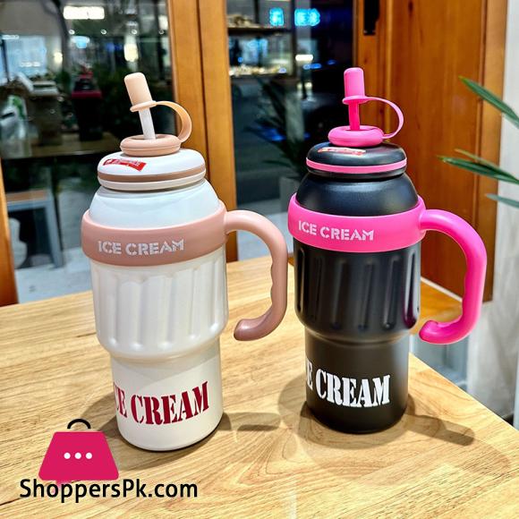 New Large Capacity Thermos Cup With Handle And Straw Stainless Stee Car Portable Travel Thermal Cup Big Mac Thermos Water Bottle - Aliexpress 15 4 New Large Capacity Thermos Cup With Handle And Straw Stainless Stee Car Portable Travel Thermal Cup Big Mac Thermos Water Bottle - Aliexpress 15 - Image 2