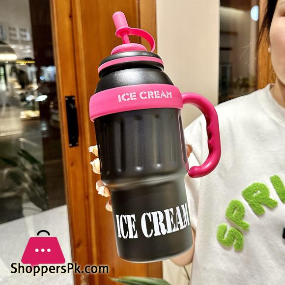 New Large Capacity Thermos Cup With Handle And Straw Stainless Stee Car Portable Travel Thermal Cup Big Mac Thermos Water Bottle - Aliexpress 15 5 New Large Capacity Thermos Cup With Handle And Straw Stainless Stee Car Portable Travel Thermal Cup Big Mac Thermos Water Bottle - Aliexpress 15 - Image 3