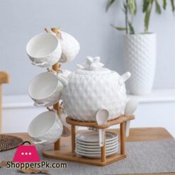 Nordic Ceramic Soup Pot Set Pineapple Shape 21 Pieces