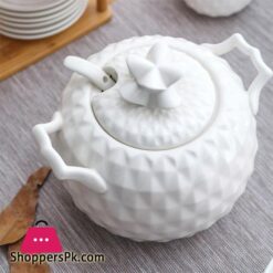 Nordic Ceramic Soup Pot Set Pineapple Shape 21 Pieces