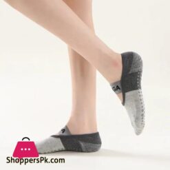 Professional Anti-Slip Yoga Socks Backless Bandage Pilates Socks Fitness Slipper Cotton Sports Socks