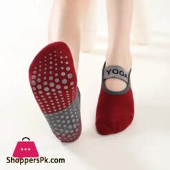 Professional Anti-Slip Yoga Socks Backless Bandage Pilates Socks Fitness Slipper Cotton Sports Socks