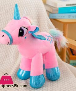 Foreign trade rainbow unicorn doll plush toy doll soothing rag doll pony children and girls pillow delivery