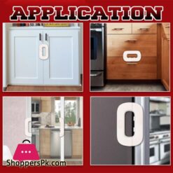 Self-Adhesive Fridge Lock Latchs System For Home Refrigerator Lock Fridge Freezer Door Locks Kids Baby Safety Child Cabinet Lock