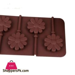 6 Cavity Spiral Circle Lollipop Silicone Chocolate Mold Cake Fondant Cookie Mould Jelly Pudding Doughnut Molds Diy Baking Tools