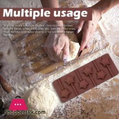 6Pc Lollipop Mold Silicone Multi