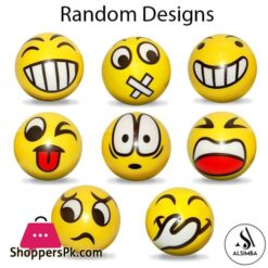 Alsimba 1 Pcs Soft Foam Reaction Emoji Balls For Kids High Density Foam Ball For Over 3 Years Old Kids Soft Lightweight Easy To Grip Indoor Training Ball Any Random Design