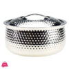 Aristo Indian Hotpot Hammered Stainless Steel 4 Liter