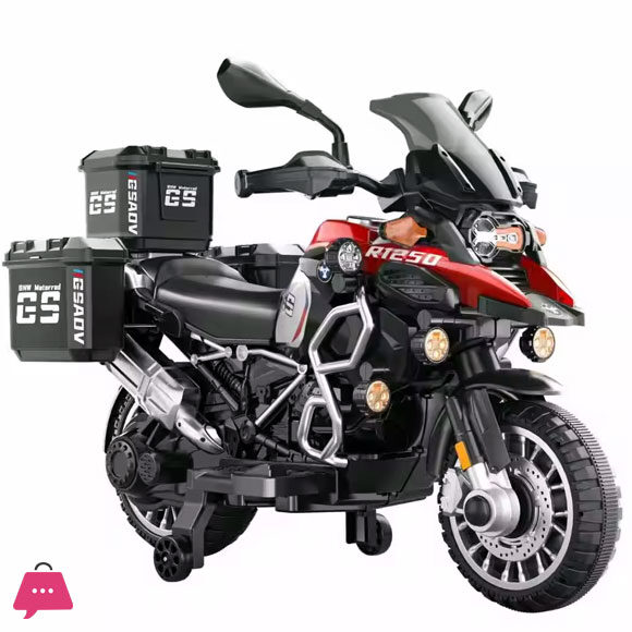 Bmw R 1250 Gs Kids Ride On Bike 12V For 2-12 Years Kids Ultimate Edition With Additional Equipment