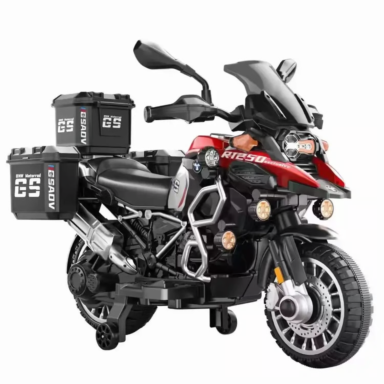Bmw R 1250 Gs Kids Ride On Bike 12V For 2-12 Years Kids Ultimate Edition With Additional Equipment