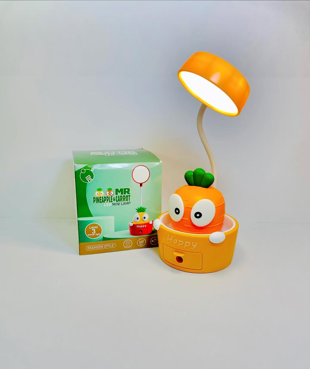 Bobblehead Carrot Lamp (1Pc)
