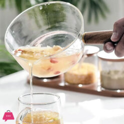Borosilicate Glass Cookware For Gas Stove Saucepan With Handle 1500Ml