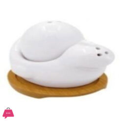 Ceramic Salt and Pepper Set with Tray Snail