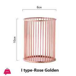 Chic Metallic Gold Desk Organizers And Accessories Pen And Pencil Holder For Office Make-Up Brush Holder