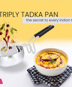 Classic Aluminium Indian Vaghar Tadka Pan With Grip Handle No : 5 - Image 3