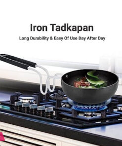 Classic Indian Vaghar Tadka Pan With Grip Handle No : 5 12 Classic Indian Vaghar Tadka Pan With Grip Handle No : 5 - Image 2