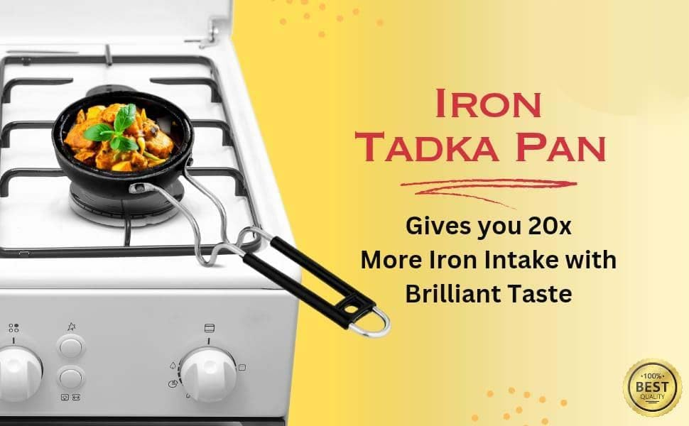 Classic Indian Vaghar Tadka Pan With Grip Handle No : 5