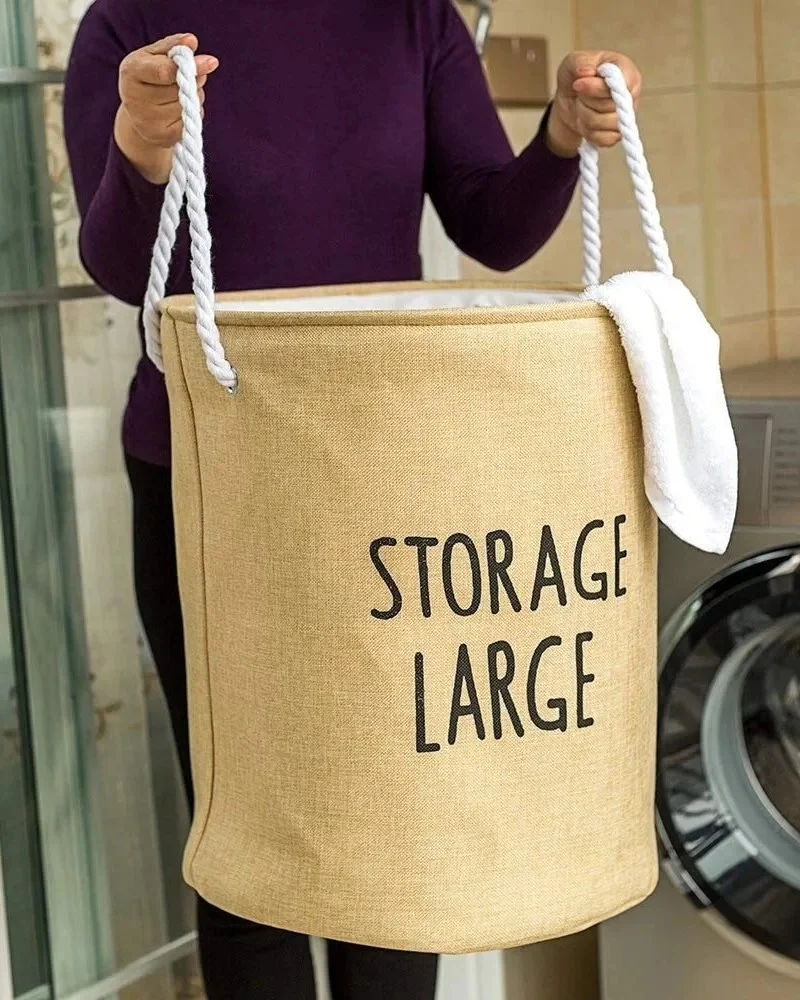 Cotton Laundry Basket For Home