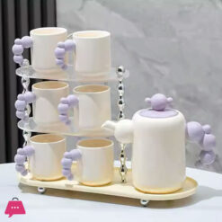 Cream Style Ceramic Tea Set Light Luxury High End Tea Set