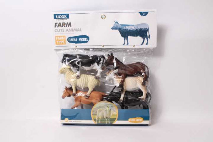 Cute Farm Animal Set 6-Pcs Large 261-2