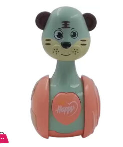 Cute Tiger Tumbler 1 Pc Toy for Baby Push & Pull To Move Tumbler Toy