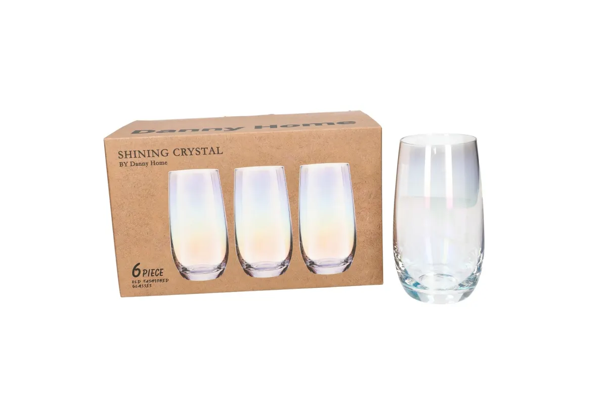 Danny Home Tall Tumbler Glasses Set 6Pcs